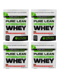 4KG Pure Lean Nutrition Hydrolysed Whey Protein Powder - Chocolate (Fast Absorbing WPI WPC Supplement)