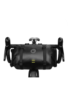 Waterproof Handlebar Bike Bag 8L Front Tube Trunk Pannier Black