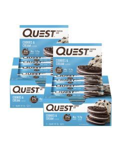 Quest Cookies & Cream Protein Bars 12x60g x2