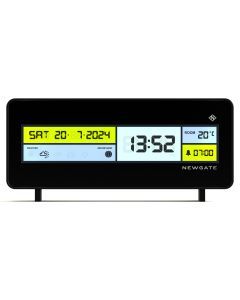 Newgate Futurama Lcd Alarm Clock Black Case Black Lens