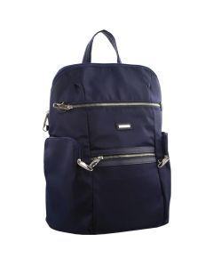 Pierre Cardin RFID Anti-Theft Nylon Travel Backpack Bag - Navy (Slash Proof)