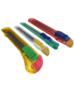 4x BOX CUTTER Knife Retractable Blade Snap Off Razor Durable Opener Slide Lock