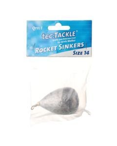 1 Pack of Jarvis Walker Size 14 Rocket Sinkers - 400gm Bomb and Swivel Sinker