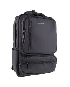Pierre Cardin Mens Nylon Computer/Business Backpack Bag - Black