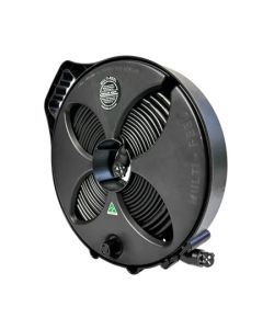 FLAT-OUT 9m Sullage Hose on Black Multi-Reel 25mm