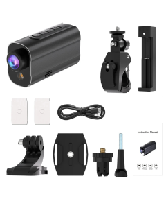 5K Action Camera with LED Light 64GB Included Black