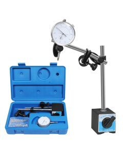Traderight Dial Indicator Gauge Magnetic Base 0-10mm 60kg 22 Indicator Point Set