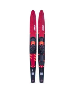 Jobe Allegre 67-inch Adult Recreational Combo Water Skis (Red)
