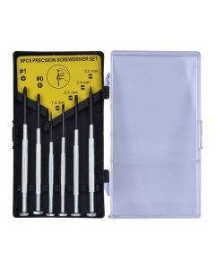6 Piece Precision Screwdriver Set Tool Kit Repair Fix Laptop Phone Flat Cross
