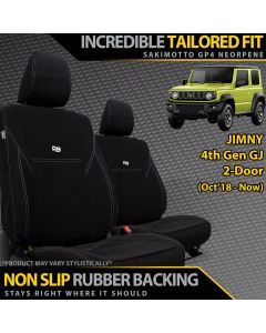 Suzuki Jimny 4th Gen GJ 2-Door Neoprene 2x Front Seat Covers