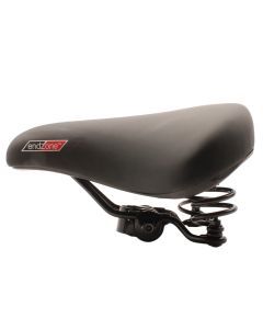 Endzone Black Ladies Webspring Bike Seat/Saddle with Gel Top and Comfort Foam