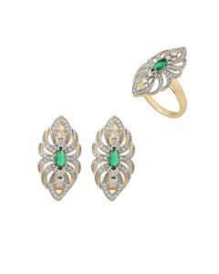 Bohemian Ring and Earring Set for Women
