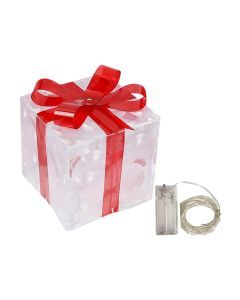 Christmas Glowing Gift Box Decoration Ornament