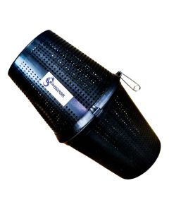 Seahorse Black Plastic Weighted Shrimp Pot - 2 Entry Minnow Trap - 2 Piece