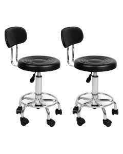 Levede Salon Stool Swivel 2 Bar Stools Chairs Barber Hairdressing Hydraulic Lift