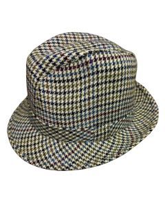 Failsworth Stafford Mens Mixed Fibres Solid Brim Trilby Hat - 59cm