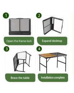 Picnic Table with Aluminum Hardwood