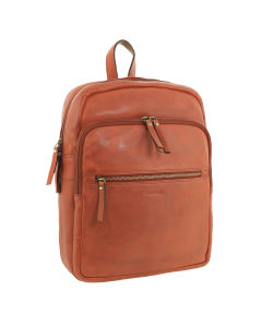 Pierre Cardin Vintage Leather Backpack Bag - Cognac