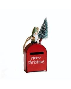 Santa Claus Christmas Hanging Mailbox Ornament – DIY Red