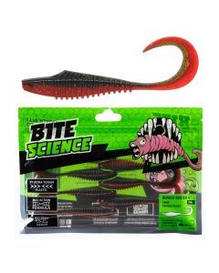 7 Pack of 4 Inch Bite Science Bunker Buster Soft Plastic Lures - Camo