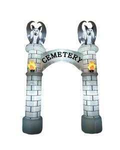 10FT Halloween Castle Inflatable Archway with LED Lights