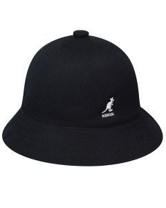 KANGOL Tropic Casual Bucket Hat - Black (Summer Sun Brim Cap K2094ST)