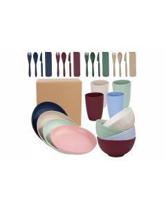 Colorful Plastic Camping Cutlery Set (28)