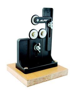 Alps Fishing Rod Drying Stand with Wooden Base and Adjustable Rollers-Rod Steady