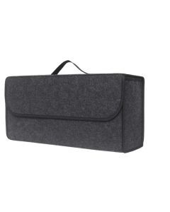 Large Anti Slip Car Trunk Organizer Soft Felt Storage Box Grey