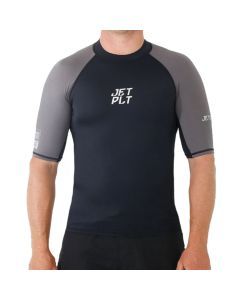Jetpilot Flight Men's Short Sleeve Rashie Size L (Black)