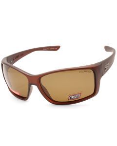 Dirty Dog Hood Satin Dark Brown/Brown Polarised Men's Sports Sunglasses