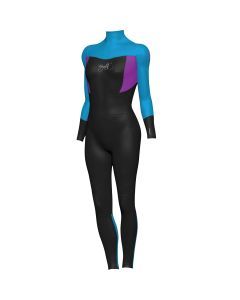 Crystal Girls Superstretch Long Sleeve 3/2mm Neoprene Steamer Wetsuit (Blue/Black)
