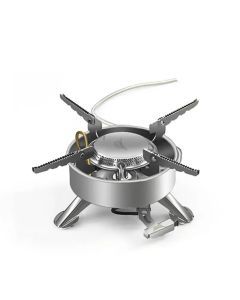 1940W Strong Firepower Folding Camping Gas Stove Silver