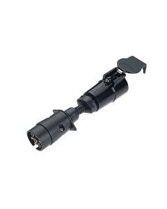 Narva 82255BL 7 Pin Large Round Socket on Car to 5 Pin Large Round Plug on Trailer