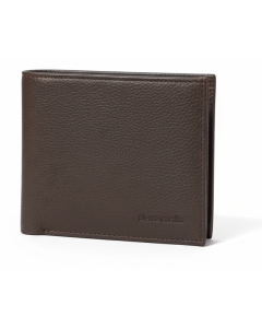 Pierre Cardin Mens Tri Fold Leather Wallet - Brown (RFID Protection)