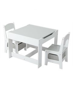 Bopeep Kids Table Chairs Set Chalkboard Activity Play Desk Wooden Study Tables