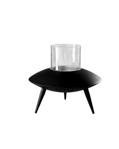 Space Black Flying Saucer Courtyard Charcoal Stove