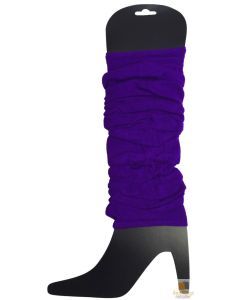 1 Pair Purple Leg Warmers - Womens Dance Costume/80s Party