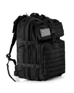 Waterproof Hiking Backpack Outdoor Bag (Black)