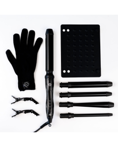 H2D X5 Professional Curling Wand  Ceramic Curler Roller - Black