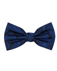 Formalaties Premium Tapestry Royal Blue Bow Tie (Floral Paisley)