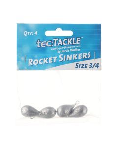 4 Pack of Jarvis Walker Size 3/4 Rocket Sinkers