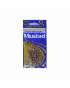 Size 2/0 Mustad 4202bln M.T Point Gang Hooks Chem Sharp Qty 40 Fishing Hooks