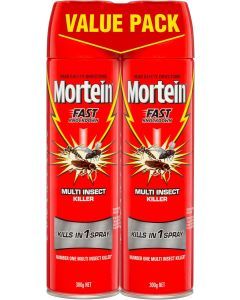 1 Pack of 2 300g Mortein Fast Knockdown Multi Insect Killer Surface Spray
