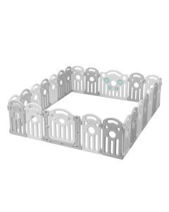 Bopeep Kids Playpen Baby Safety Gate Toddler Fence Child Play Game Toy 24 Grey