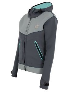 Jet Pilot Ladies Flight Tour Coat Charcoal