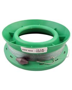 6 Inch Hand Caster Pre Rigged with 100m of 15lb Mono Fishing Line