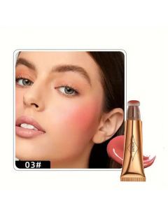 Waterproof Highlighter Contour Creamy Liquid Stick Cushion - All-in-One Contour, Blush, and Highlight Makeup