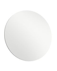 Yezi 50cm Round Wall Mirror Frameless Tempered Glass Explosion-Proof Home Decor