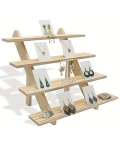 Add a touch of elegance with this handcrafted wooden riser shelf